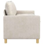 vidaXL Canapé Crème 156 x 81 x 87 5 cm Polyester