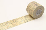 Masking Tape MT 4 5 cm PACK carte routière - vintage map