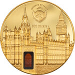 Pièce de monnaie en Or 500 Dollars g 155.5 (5 oz) Millésime 2023 Tiffany Art PALACE OF WESTMINSTER