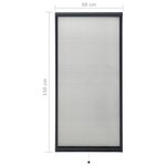 vidaXL Moustiquaire à rouleau pour fenêtres Anthracite 60x150 cm