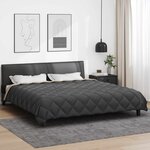 vidaXL Duvet d'hiver Anthracite et Taupe 240 x 200 cm Microfibre