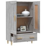 vidaXL Buffet Sonoma gris 70x31x115 cm Bois d'ingénierie