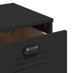 vidaXL Buffet VIKEN noir 80x40x80 cm bois d'ingénierie