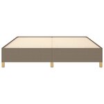 vidaXL Cadre de lit sans matelas taupe 180x200 cm tissu
