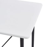 vidaXL Table de bar Blanc 120x60x110 cm MDF