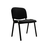 Q-connect chaise empilable - Max. supporte 100kg - 91x49x44cm - Noir