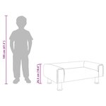 vidaXL Canapé pour enfants bleu 70x45x26 5 cm velours