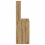 vidaXL Bureau avec étagères chêne artisanal Bois d'ingénierie