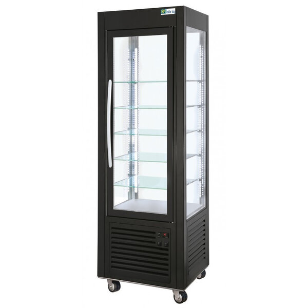 Vitrine boulangerie pâtisserie positive 4 faces vitrées - 250 l - afi collin lucy - r134a -  600x630x1850mm