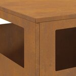 vidaXL Braise Marron 50 x 50 x 100 cm Acier