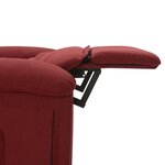 vidaXL Fauteuil de massage Rouge bordeaux Tissu