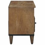vidaXL Meuble TV Marron 100 x 33 5 x 46 cm Bois de mangue massif