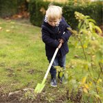 Pelle en zinc vert et bois pour enfant 83 5x14 5cm