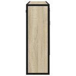 vidaXL Armoire de salle de bain avec miroir Chêne Sonoma 65 x 20 x 60 cm Bois d'ingénierie