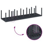 vidaXL Ensemble de salle à manger pour jardin 13 pc Anthracite