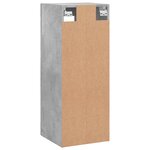 vidaXL Armoire murale gris béton 34 5x34x90 cm