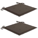 vidaXL Ensemble à manger d'extérieur pliable avec coussin 3 Pièces Teck