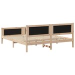 vidaXL Cadre de lit avec tête de lit Gris clair 200 x 200 cm tissu