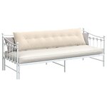 vidaXL Coussin de Dos Beige 200 x 50 cm Tissu en microfibre