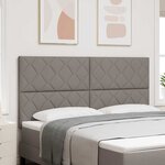 vidaXL Tête de Lit en Tissu Géométrique Taupe 180 cm tissu