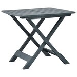 vidaXL Table pliable de jardin Vert 79x72x70 cm Plastique