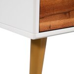 vidaXL Table basse Bois d'acacia massif 90x50x40 cm