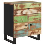 vidaXL Table de chevet 50x33x60cm Bois de récupération et d'ingénierie