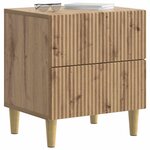 vidaXL Cabinet de chevet 2 pc Chêne artisanal 43 x 34 5 x 48 cm