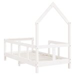 vidaXL Cadre de lit pour enfant blanc 70x140 cm bois de pin massif