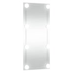 vidaXL Miroir mural avec lumières LED 30x80 cm verre rectangulaire