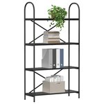 vidaXL Étagère Chêne noir 80 x 30 x 146 cm Bois d'ingénierie