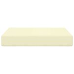 vidaXL Coussin de canapé d'extérieur Crème 60 x 60 x 8 cm Polyester