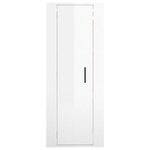 vidaXL Meuble TV mural Blanc brillant 40x34 5x100 cm