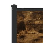 vidaXL Cadre de lit en métal sans matelas chêne fumé 150x200 cm