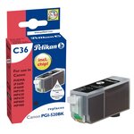 C36 cartouche jet d'encre compatible avec oem pgi-520pgbk 2932b001 noir pelikan printing