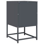 vidaXL Table de chevet anthracite 36x39x60 5 cm acier laminé à froid