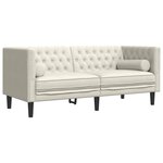 vidaXL Ensemble de canapé Chesterfield et traversins 2Pièces velours