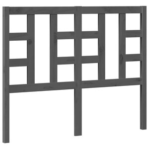 vidaXL Tête de lit Gris 126x4x100 cm Bois massif de pin