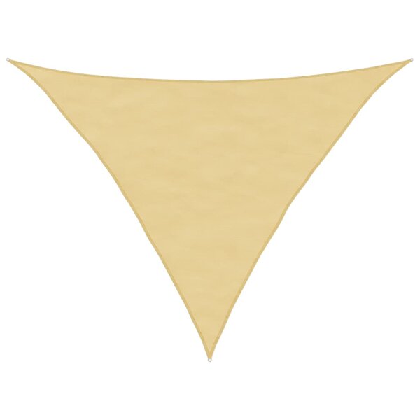 vidaXL Voile d'ombrage sable 3x3x4 24 m 100   polyester oxford