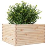 vidaXL Jardinière 80x80x46 cm bois de pin massif