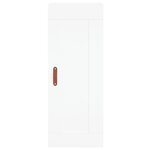 vidaXL Buffet haut Blanc 34 5x34x180 cm Bois d'ingénierie