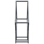 vidaXL Portant de bois chauffage anthracite 80x25x80 cm