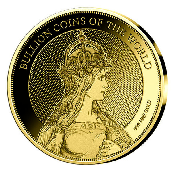 Monnaie GERMANIA Bullion Coins of the World 2020 1/500 Oz Or 3000 Francs Chad (PRÉCOMMANDE)