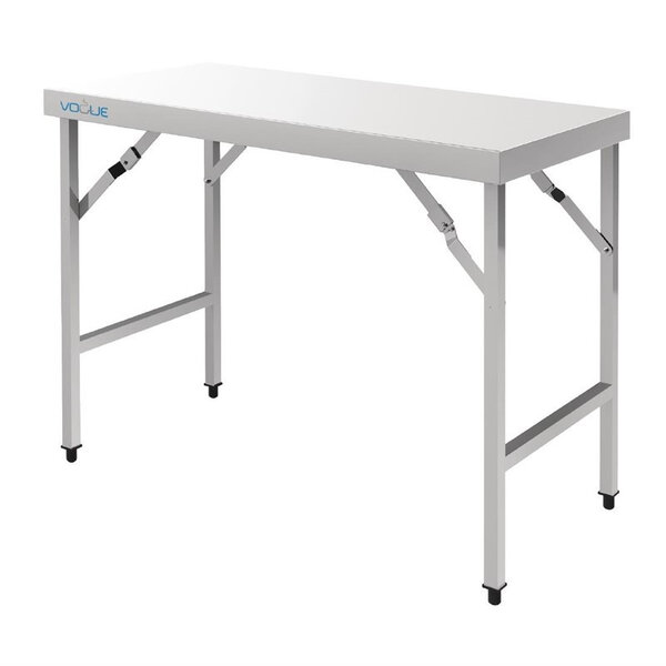 Table inox pliante - vogue -  - inox1800x600 1200x600x900mm