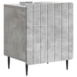 vidaXL Cabinet de chevet Gris béton 43 x 34 5 x 52 cm