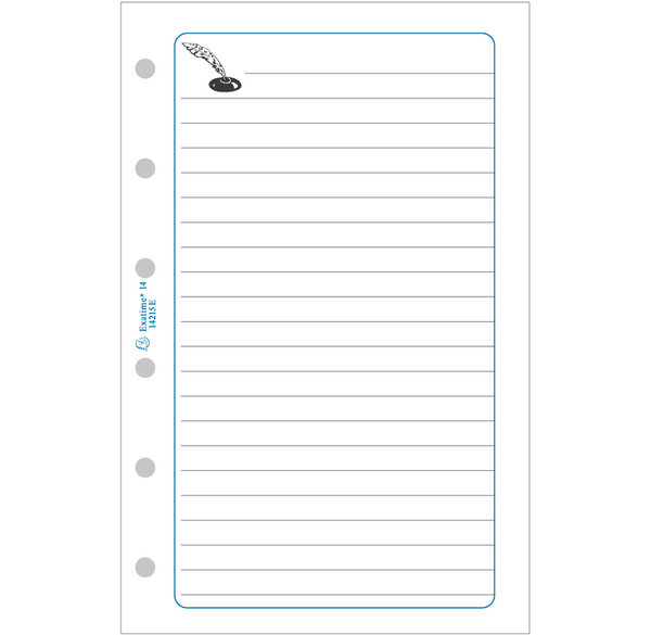 Recharge accessoire Exatime 29 notes 32 feuillets 297x210 mm EXACOMPTA