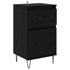 vidaXL Buffet avec tiroir Chêne noir 35 x 40 x 70 cm Bois d'ingénierie