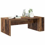 vidaXL Table basse Bois ancien 95 x 50 x 34 cm Bois d'ingénierie