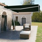 vidaXL Auvent manuel rétractable sur pied 450x350 cm Anthracite