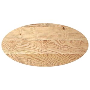 vidaXL Dessus de table 100x50x4 cm bois de chêne massif ovale